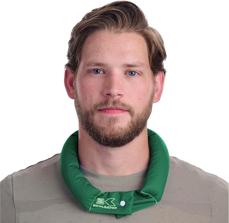 KOOLGATOR Evaporative Cooling Neck Wrap - Keep Cool in The Heat, Summer Cooling Accessories, Long Lasting, Reusable & Breathable, Available in 1, 3, or 5 Pack (Forest Green, 3 Pack) - Image 1