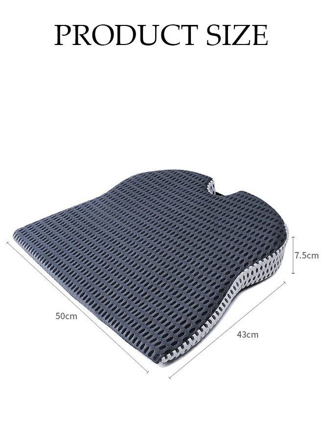 DUNISO Memory Foam Seat Cushion Pillow For Office Chair And Car Seat Firm Coccyx Pad For Tailbone Pain Relief Reduce Tailbone Pressure and Improve Comfort Orthopedic Sciatica Hip Pain Relief  - Image 4