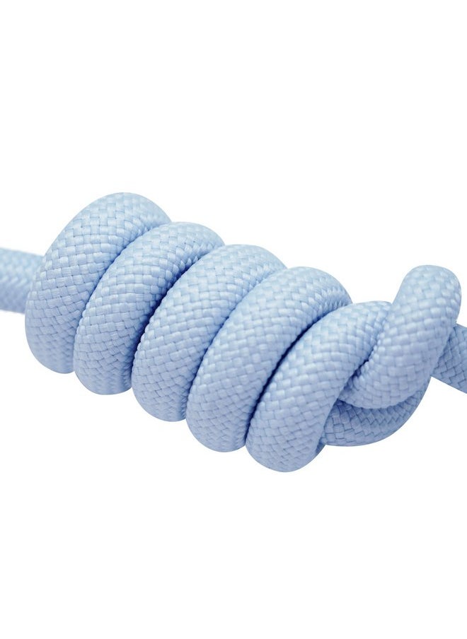 Blueberry Pet Blueberry Pet Dog Leash - Vibrant Mesh Puffer Handle, Dog Accessories Girl, Puppy Essentials, Heavy Duty Dog Leashes for Large Dogs, Girl Dog, 4ft Durable Rope, Light Blue/Coral  - Image 3