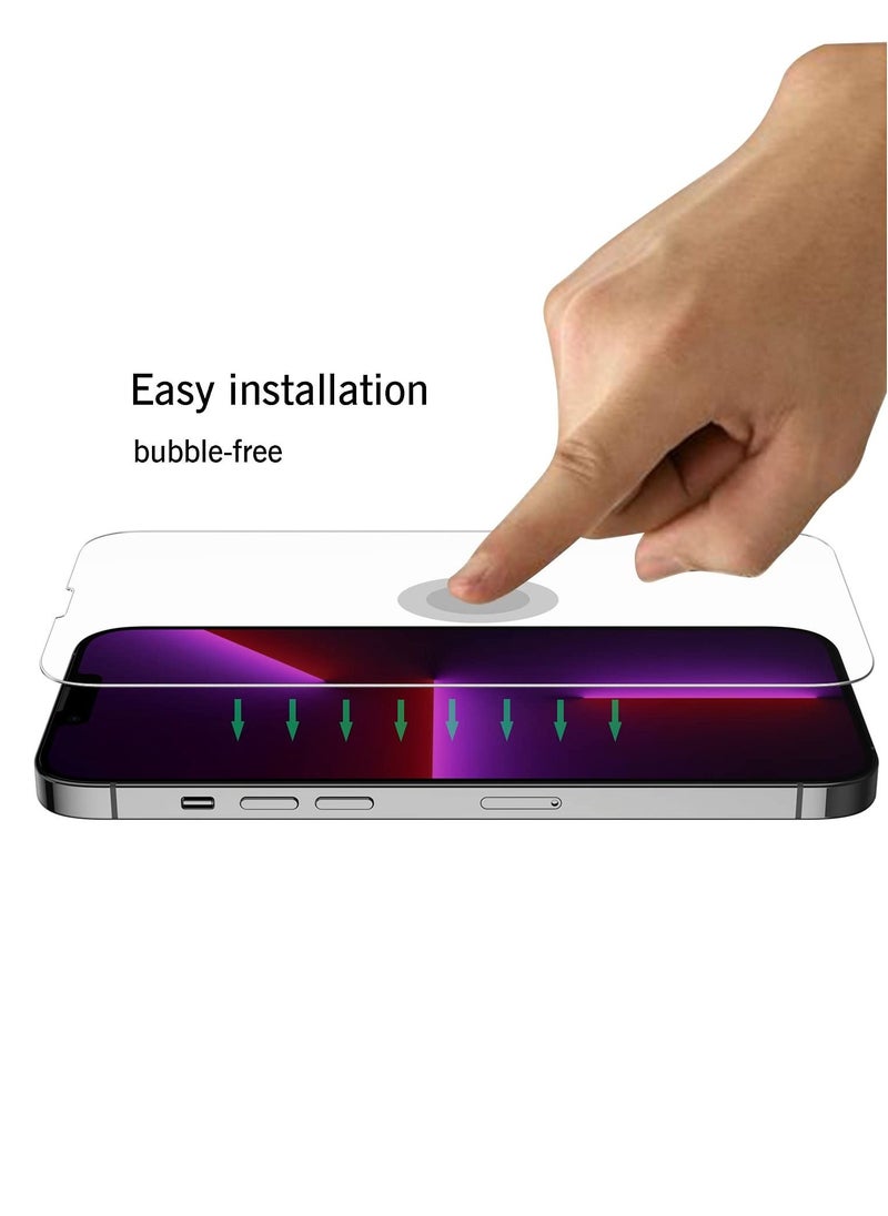 Tempered Glass iPhone 14 Pro Max Screen Protectors 6.7 Inch HD Clear Scratch Resistant Anti-Fingerprint Tempered Glass Film Full Screen Coverage Clear  - Image 2