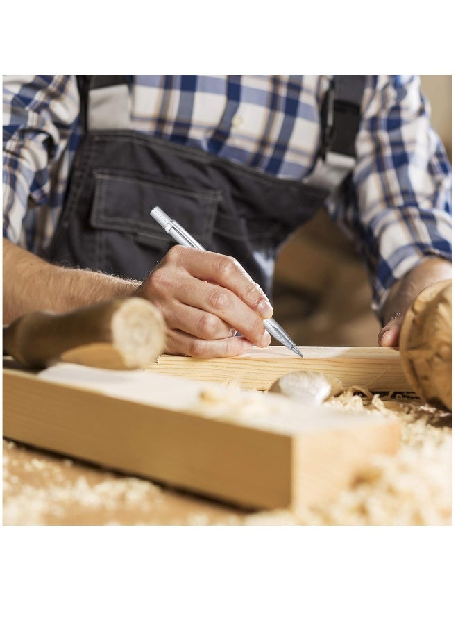 5 Pcs Tungsten Carbide Tip Scriber, Scribe Tools, Engraving Marking Pen, Aluminium Etching Machinist Engraved Pen with Clip for for Metal Sheet Ceramics Glass Tile Welding Marking Scriber - Image 3