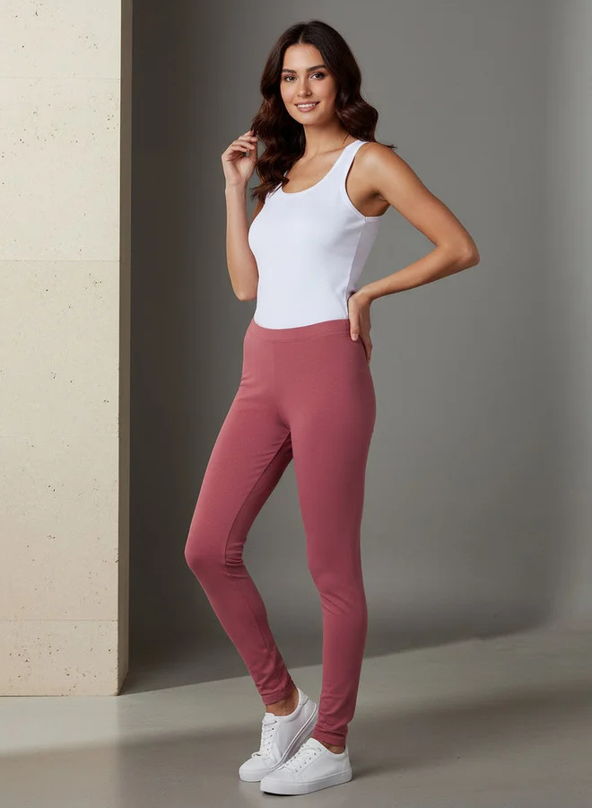 سبلاش فيڤ High-Rise Leggings with Stretchable Waist