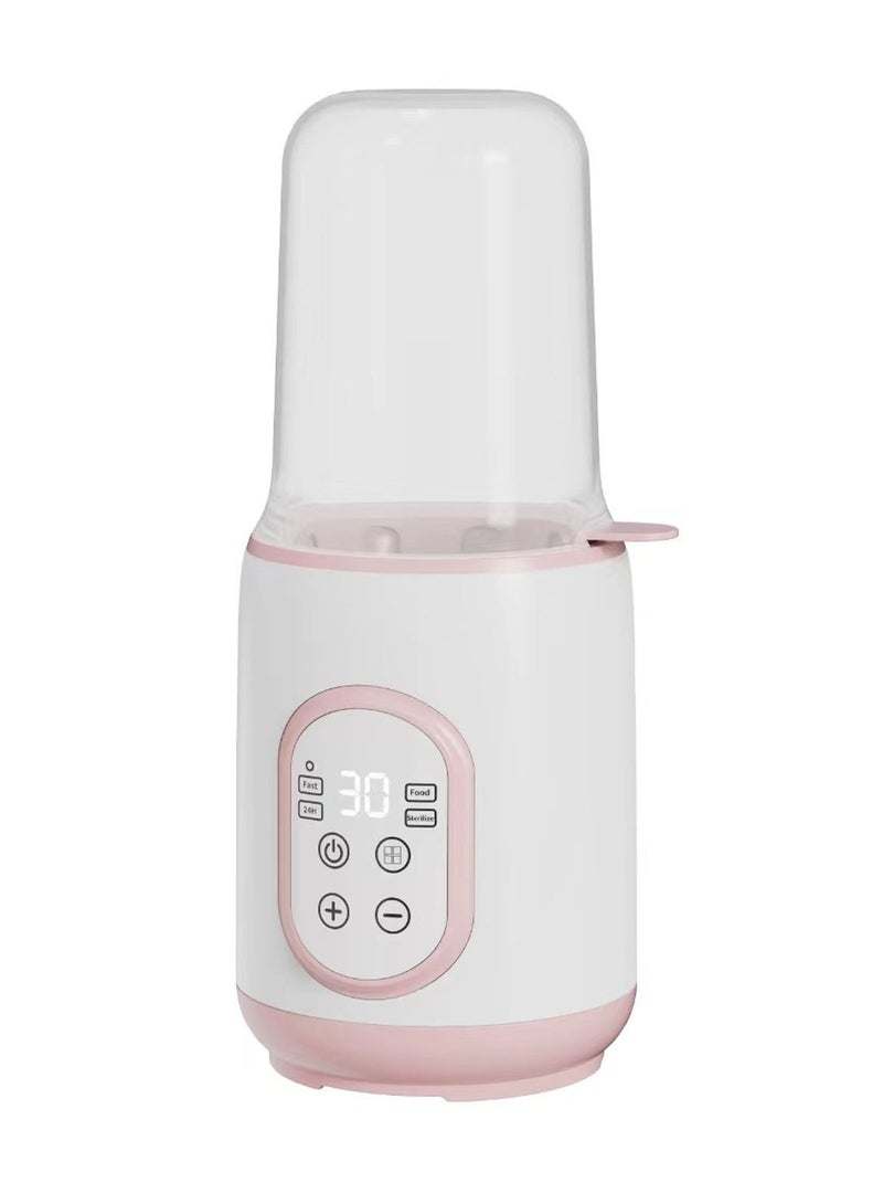 MarlaMall Baby Milk Warmer, 8-in-1 Fast Baby Bottle Warmer for Breastmilk or Formula, Accurate Temperature Control, 24H Keep, Food Heater&Defrost BPA-Free Bottle Warmer for All Bottles (Pink) - Image 1