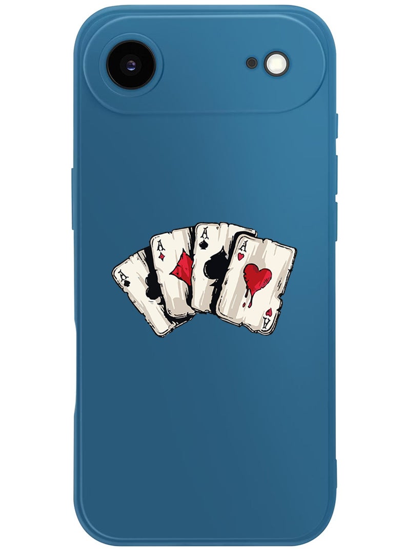 Theodor Protective Slim Fit Case Liquid Silicone Cover with Full Body Protection Anti-Scratch Shockproof Case For Apple iPhone 17 Air (Blue) aces 2 - Image 1