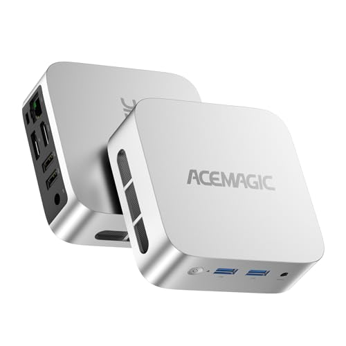 ACEMAGIC Vista Mini V1 Mini PC, Alder Lake-N N95, 16GB DDR4 RAM 1TB SSD Mini Computers, 11 Pro Desktop 4K Dual Display, WiFi/Bluetooth, for Home Office Business, up to 3.4 GHz - Image 1