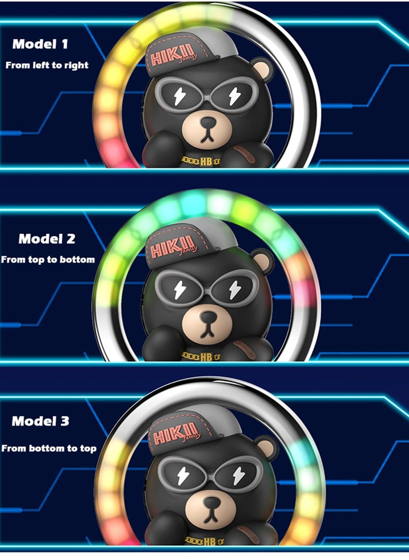 Excefore Car Atmosphere Light, LED Light Automotive Air Outlet Creative Decoration, Funny Bear Car Decoration  - Image 3