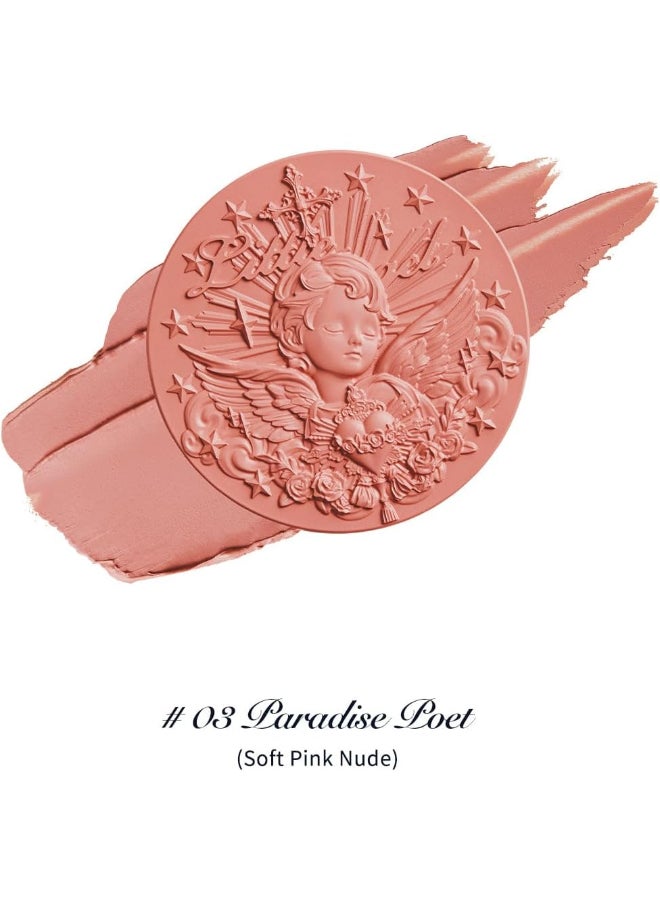 Flower Knows - Little Ange1 Melting Cream Blush Long-Lasting Buildable Cheek Color, Natural Finish-03 Paradise Poet - Image 1