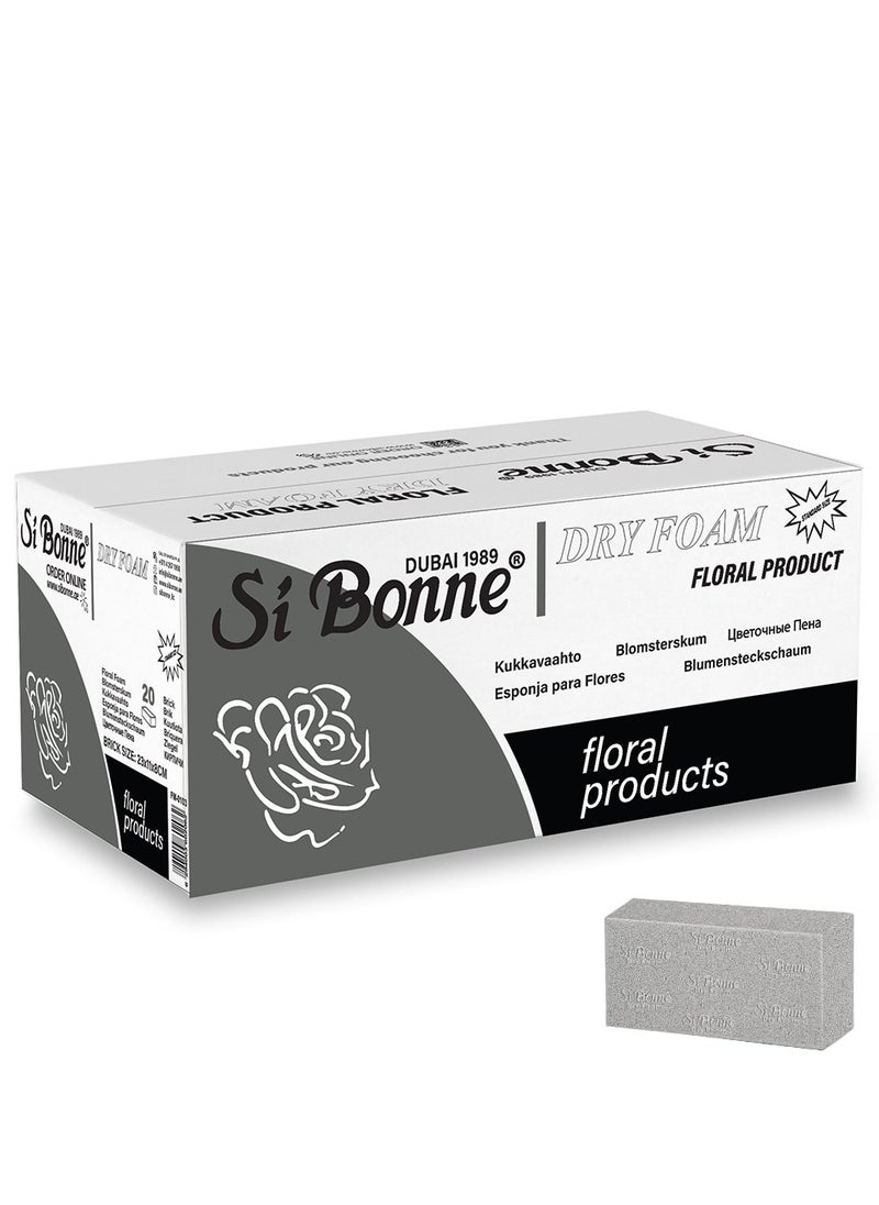 Si Bonne 20-Pack Dry Floral Foam Blocks – Ideal for Artificial Flowers & DIY Arrangements  - Image 1