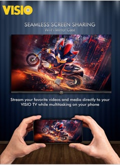 Visio VISIO 55 Inch 4K QLED Google TV | Frameless Design | Dolby Digital Sound | 2 Remotes | Free Wall Bracket | 55VHSG  - Image 4