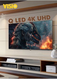 Visio VISIO 55 Inch 4K QLED Google TV | Frameless Design | Dolby Digital Sound | 2 Remotes | Free Wall Bracket | 55VHSG  - Image 5
