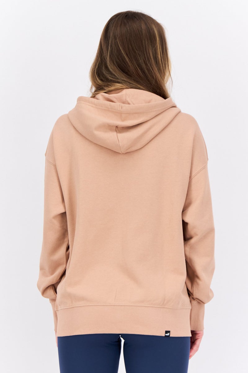 PUMA Women Sportswear Fit Hooded Outdoor Full Zip Sweatshirts, Light Tan - Image 3