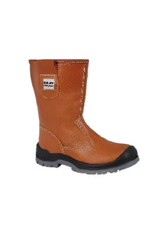 Midwest High Ankle Safety Shoes, Gumboots - Tan  - Image 1