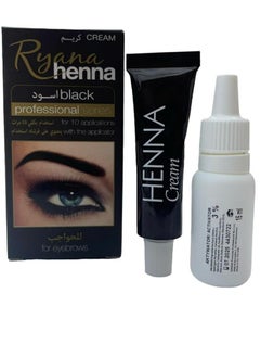 Ryana Ryanna Henna Professional  Set For Eyebrows Black 