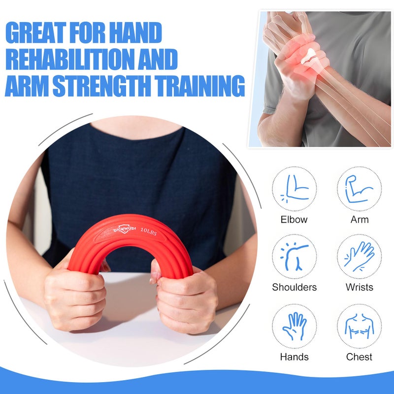 DICYWUDI Flex Therapy Bar and Grip Strength Trainers set, Physical Therapy & Resistance Bar for Golfers Elbow, Tendinitis, Wrist,Forearms Pain, Improve Grip Strength and Relieve Pain - Image 5