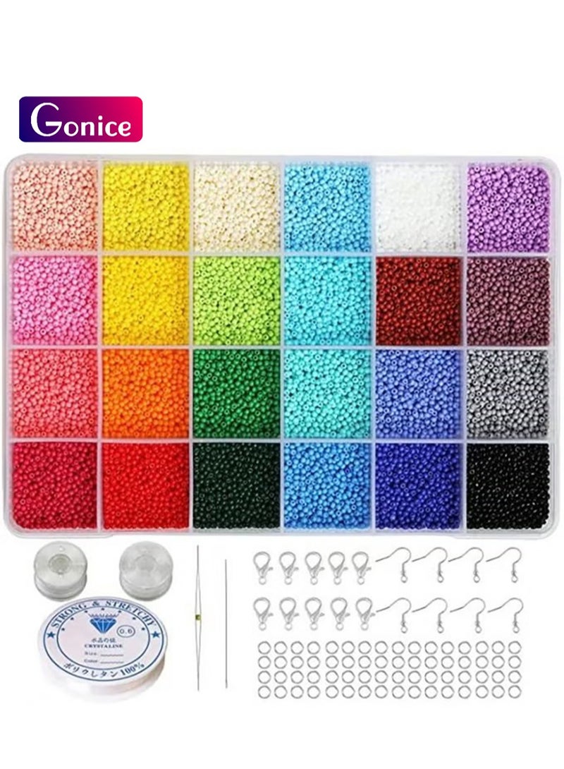 Gonice Flat Round Clay Beads for Bracelet Making Kit, Spacer Beads Kit for DIY Jewelry Making, 6mm Disc Flat Beads for Beads Necklace Making Kit - Image 1