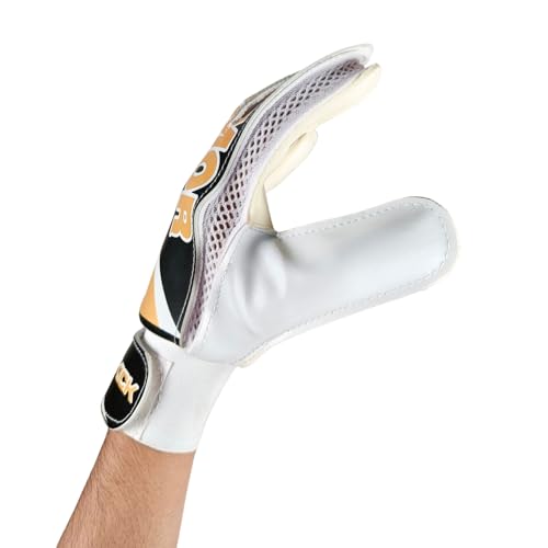 Prokick Armor Football Goalkeeper Gloves with Latex Palm for Extra Grip | Elastic Wrist Support & Protective Straps | Breathable & Durable | Ideal for Soccer Matches | in-Box: 1 Pair of Gloves (L) - Image 3
