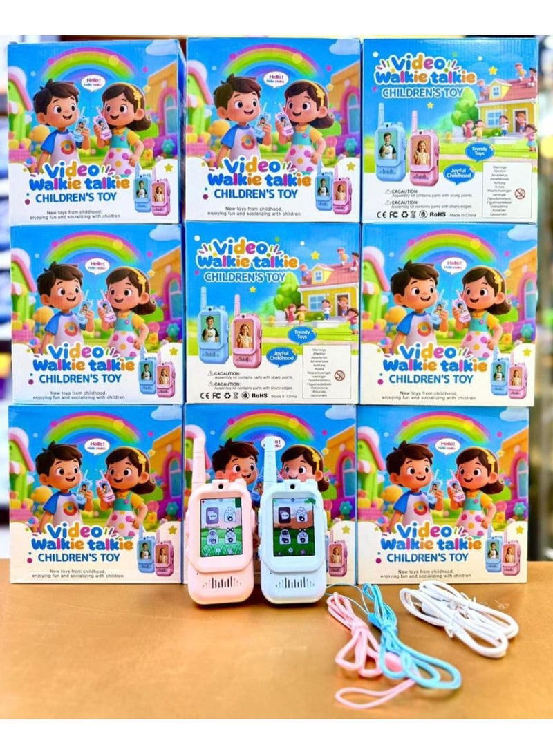 Face-to-Face Video toy for Kids – 2 Pack Rechargeable Video Intercom Toys with Camera & LCD Screen, Two-Way Video and Voice Communication - Image 2