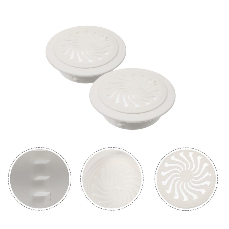 2 Pack White Air Conditioner Hole Plug Portable AC Exhaust Hose Flange Cover - Image 3