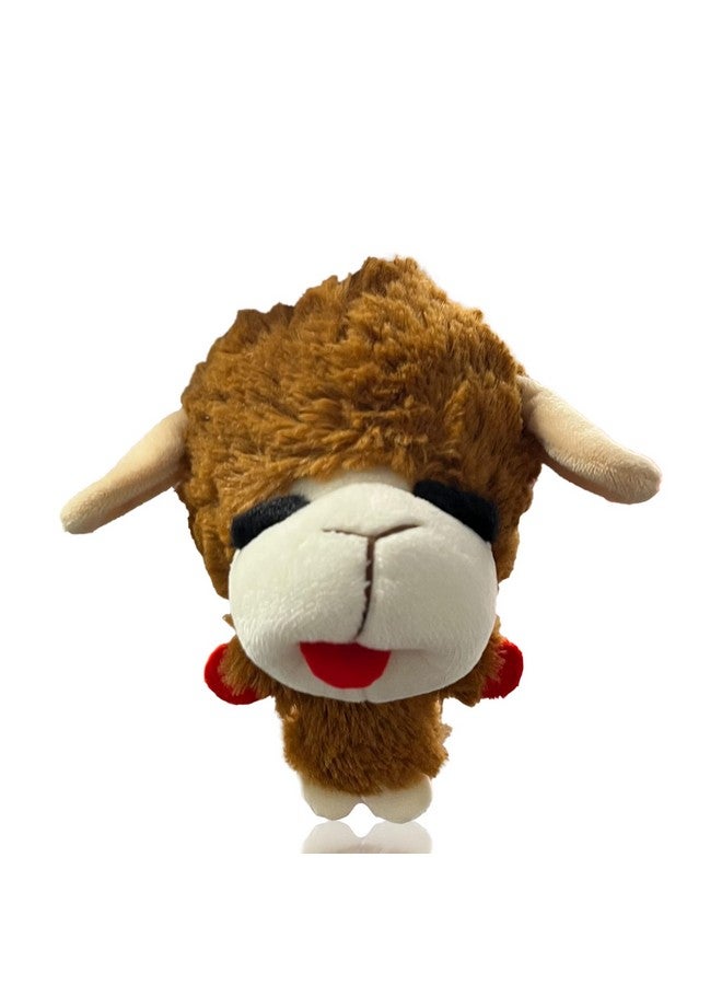 Multipet Multipet Knobby Noggins Dog Toy Lamb Chop | Lambchop Knobby Noggins Knobby | Noggins Squeaky Dog Toy Plush | 5" | Officially Licensed (Brown)  - Image 1