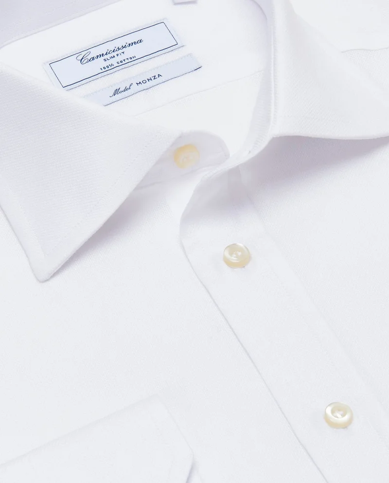 Camicissima WHITE LONG SL. SLIM FIT for Men | Best Price UAE