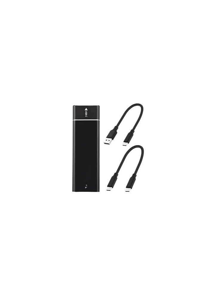ماركة غير محددة - حافظة خارجية لمحرك SSD M.2 – بمنفذ نوع C، USB 3.1 الجيل الثاني، سرعة 10 جيجابايت – تدعم PCIe مفتاح M بمقاسات 2230 و2242 و2260 و2280 - Image 1