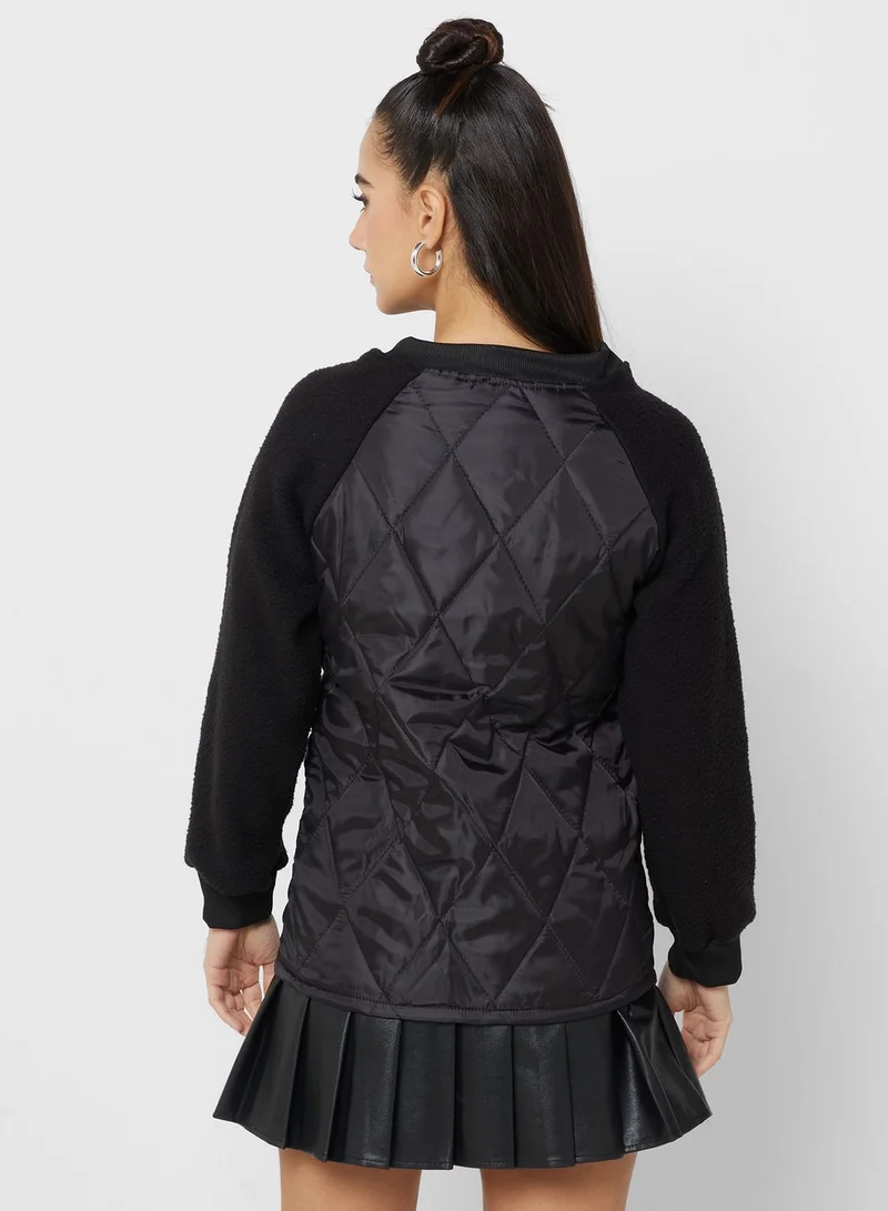 Ginger Urban Minx Quilted Jacket With Zipper