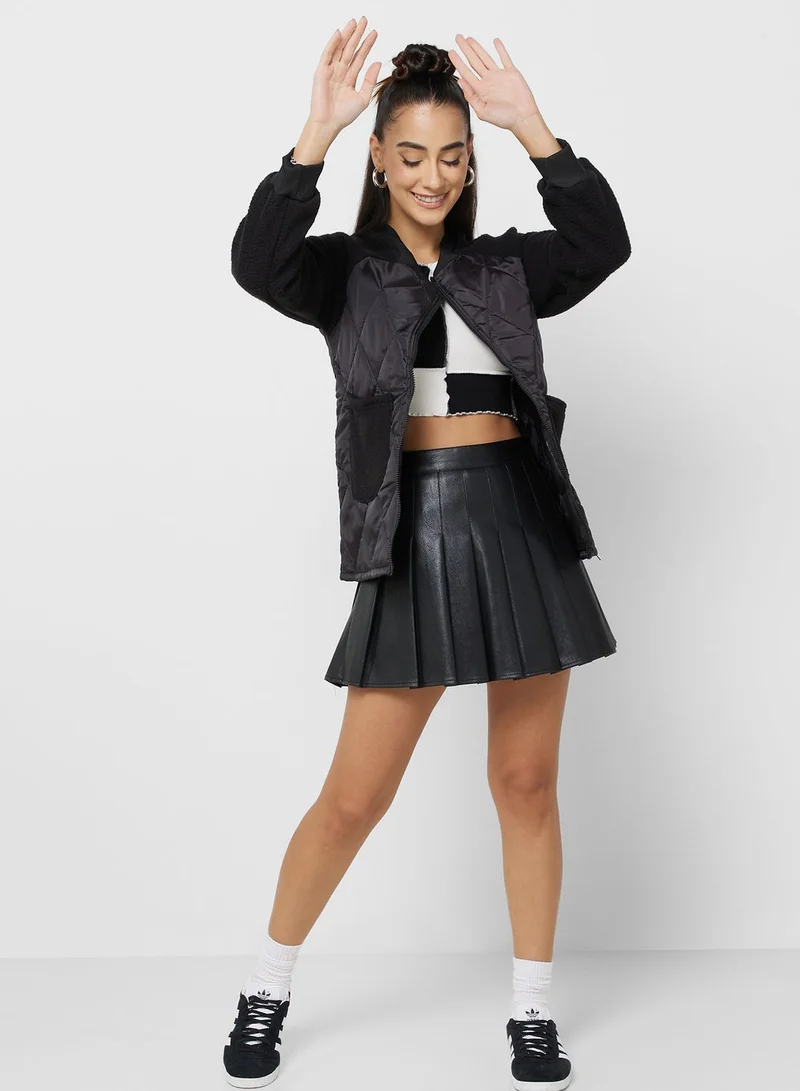 Ginger Urban Minx Quilted Jacket With Zipper