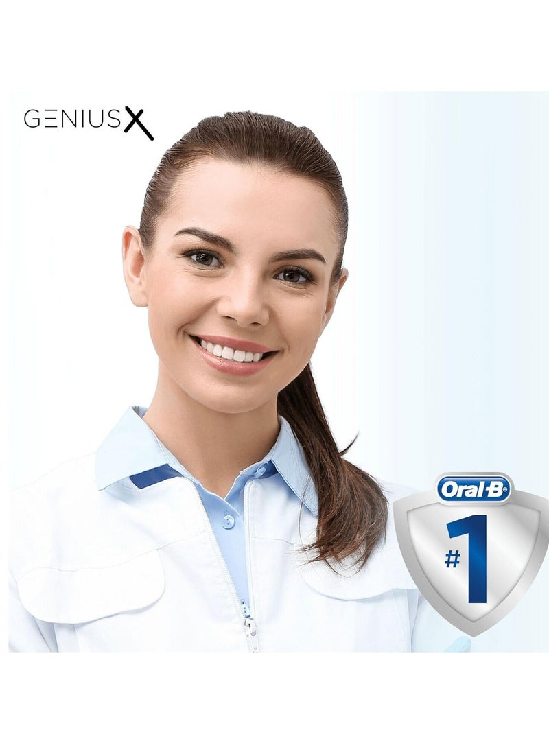 Oral-B - Oral-B Genius X Electric Toothbrush with Artificial Intelligence, App Connected Handle, Travel Case, 6 Mode Display with Teeth Whitening, Black - Image 1