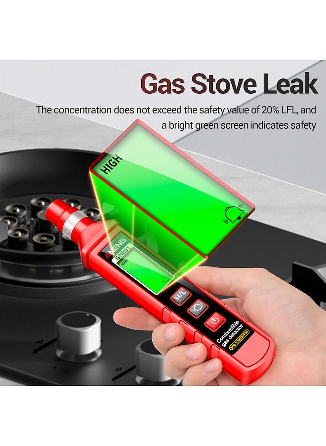 ANENG GN801 Gas-sensitive Semi-conduct Detector 300~10000PPM Gas Leakage Analyzer Combustible Meter Environment Test Sensor Tool  - Image 5