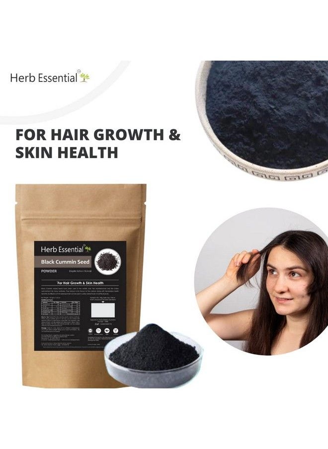 Herb Essential - Black Cummin ; Kalonji (Black) Seeds Powder For Hair Growth (Karunjeeragam ;Nigella) 100Gms (Pack Of 2) - Image 1