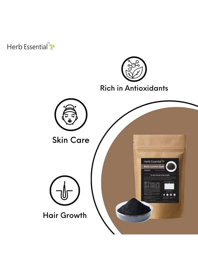 Herb Essential - Black Cummin ; Kalonji (Black) Seeds Powder For Hair Growth (Karunjeeragam ;Nigella) 100Gms (Pack Of 2) - Image 1