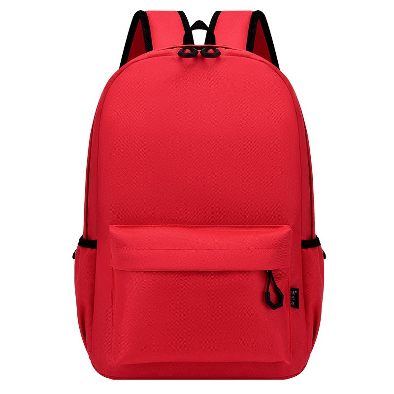 Custom Logo Kids School Backpack Red 