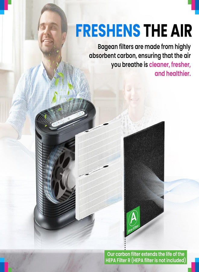 Bagean Activated Carbon Pre Filter A Replacement - Compatible with Honeywell HPA200 Air Purifier Series - Fits Honeywell HPA200 Prefilter A - Air Filters Absorb Odors and Freshen Your Home (4-Pack) - Image 5