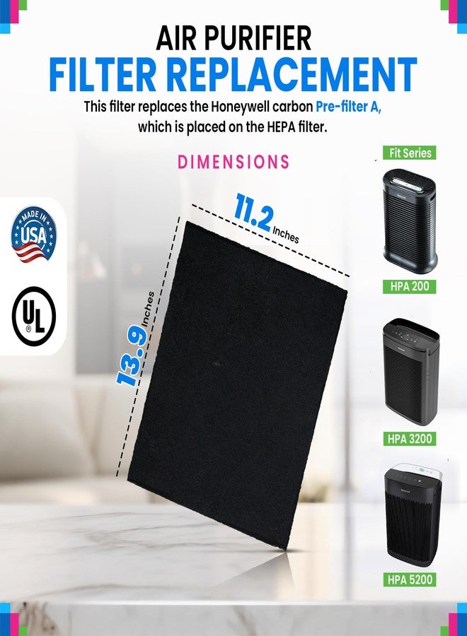 Bagean Activated Carbon Pre Filter A Replacement - Compatible with Honeywell HPA200 Air Purifier Series - Fits Honeywell HPA200 Prefilter A - Air Filters Absorb Odors and Freshen Your Home (4-Pack) - Image 3