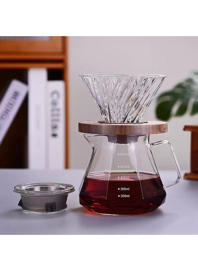 حصريا طقم وعاء القهوة يدو مع بفلتر ماكينة صنع قهوة بالتنقيط - Image 3