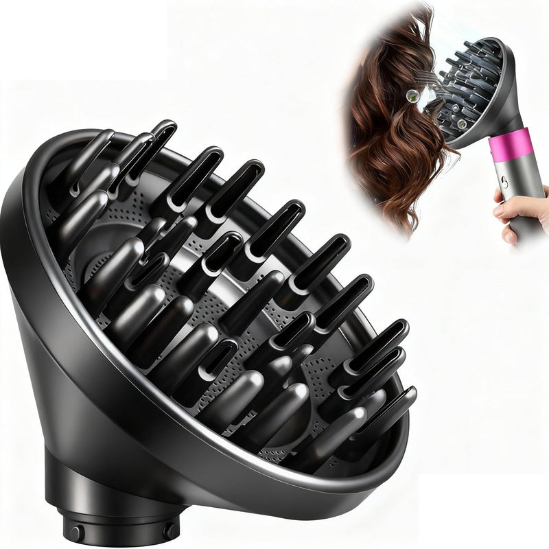 Moupaa Portable Hair Diffuser Attachment for Dyson for Airwrap HS05 HS03 HS01 Hair Dryer Diffuser Nozzle Convertible for Airwrap Styler into Hair Dryer - Image 1