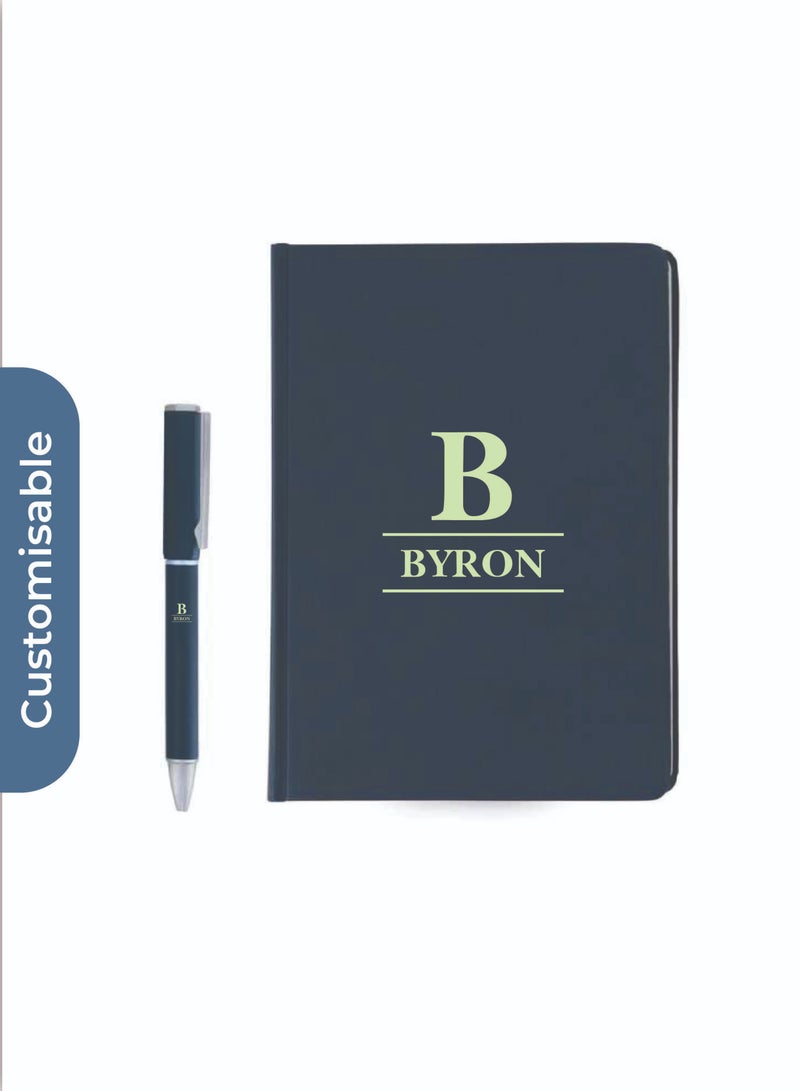 SANTHOME Personalised TOMAR - SANTHOME Set Of PU Thermo Notebook And Pen - Blue - Image 3