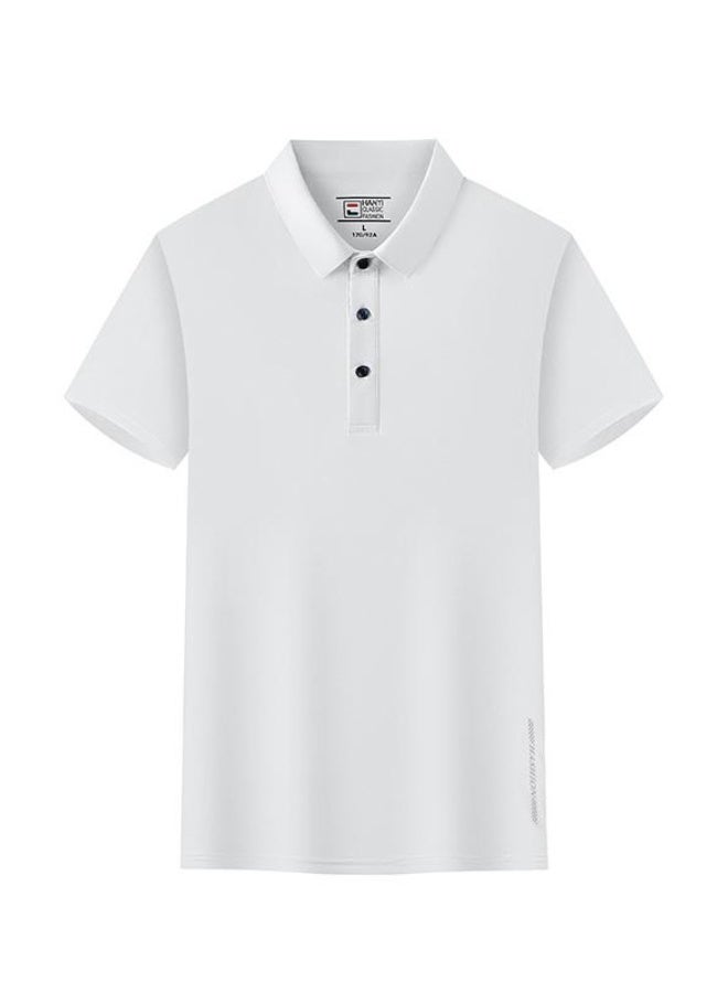 Ice Silk Fiber Polo Shirt Printed Quick Dry Breathable Workwear Summer Culture Shirt  Men's Fashion Clothing - Image 1