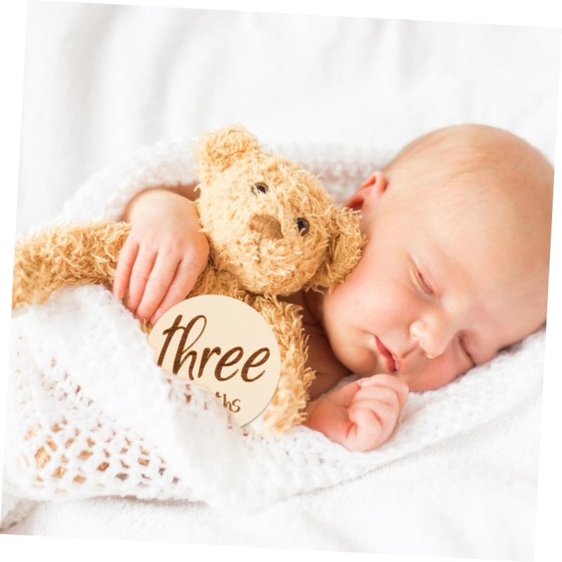 6Pcs Double Sided Monthly Milestone Cards For Newborn Baby Photography Props Boy Girl - Image 3