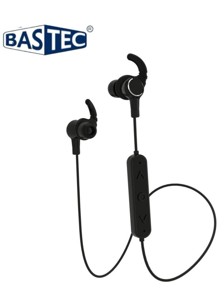 Bastec Wireless bluetooth sports high definition headphones with high definition from Basteik, equipped with a microphone, helps to make hands-free calls, supports Bluetooth 5, pairing BASTEC BC608 - Image 1