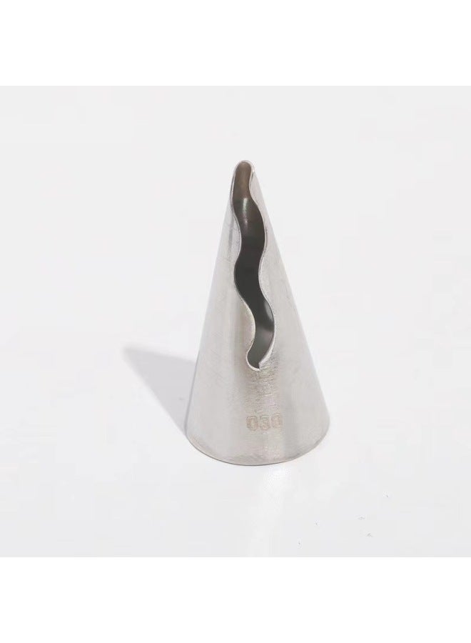 Korean Style Skirt Piping Mouth Barbie Pleated Skirt Piping Mouth 304 Stainless Steel Baking DIY Tool Small-Specifications:030 - Image 1