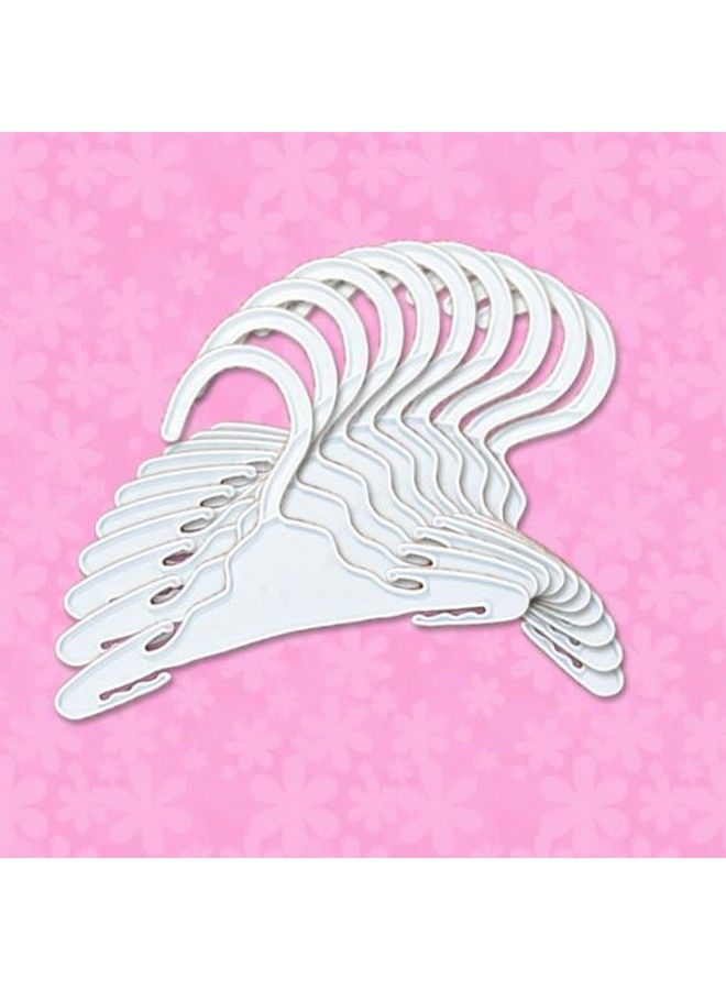 Sophia's Sophia’S 7.5" White Plastic Display Hangers 10 Pack Set For 18" Doll Clothes And Accessories For Standard Size Closets White - Image 5