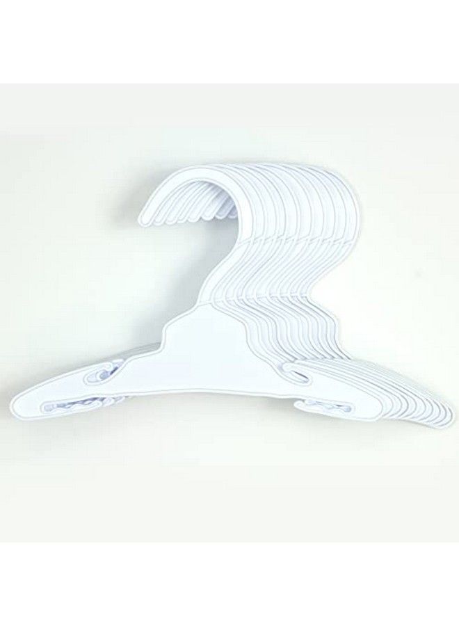 Sophia's Sophia’S 7.5" White Plastic Display Hangers 10 Pack Set For 18" Doll Clothes And Accessories For Standard Size Closets White - Image 1