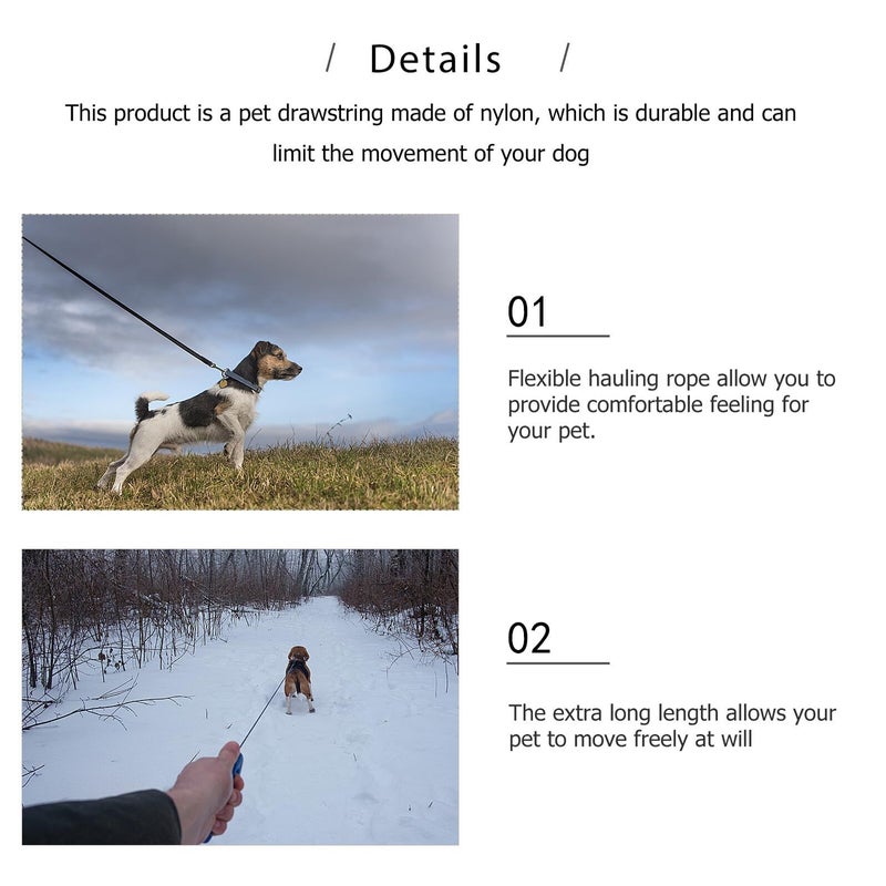 Heavy Duty Stainless Steel Bite Resistant Dog Leash 1.5cm X 127cm Red Chain Lead for Large Medium Dogs - Image 5