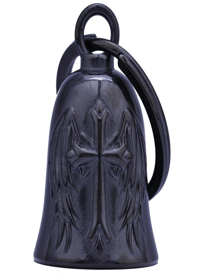 CYZBTBl Motorcycle for Bells - Motorcycle Angel Bell for Men Women,Bell Biker Accessory,Guard Riding Safety (Eagle) (I Need You) (Cross Wing) (Black) - Image 1