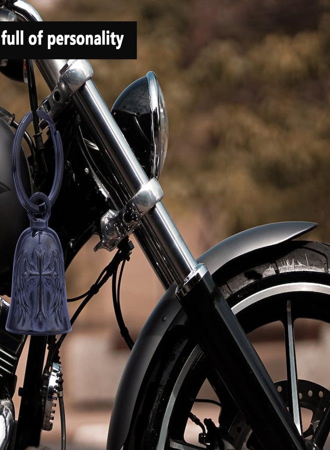 CYZBTBl Motorcycle for Bells - Motorcycle Angel Bell for Men Women,Bell Biker Accessory,Guard Riding Safety (Eagle) (I Need You) (Cross Wing) (Black) - Image 2