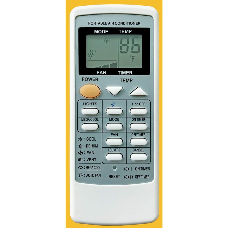 CHOUBENBEN Replacement for Sharp Portable Air Conditioner Remote Control CRMC-A705JBEZ CV-P09LV AY-A9GR CV-2P10SC CV-P09LX CV-P10LC CV-P10MC CV-P10NC CVP10NC-D CVP10NC-R CV-P10PC CVP10PC-D CVP10PC-R, Fahrenheit - Image 4