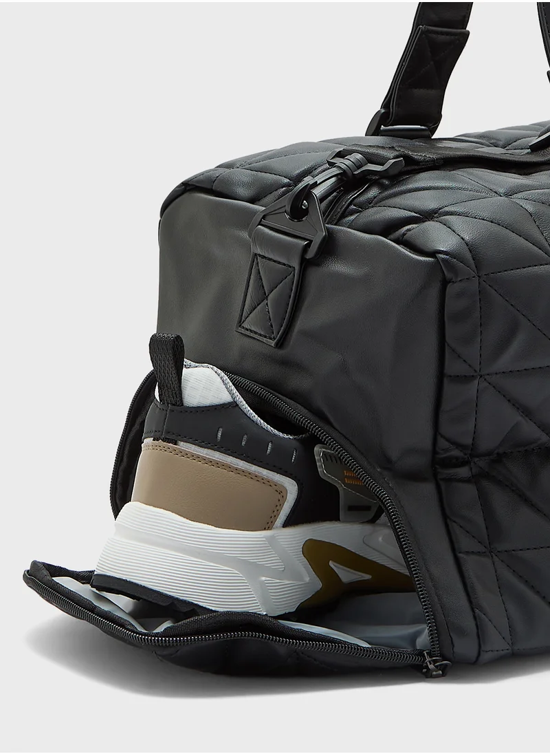 روبرت وود Quilted Weekender Duffle Bag 45 Cm