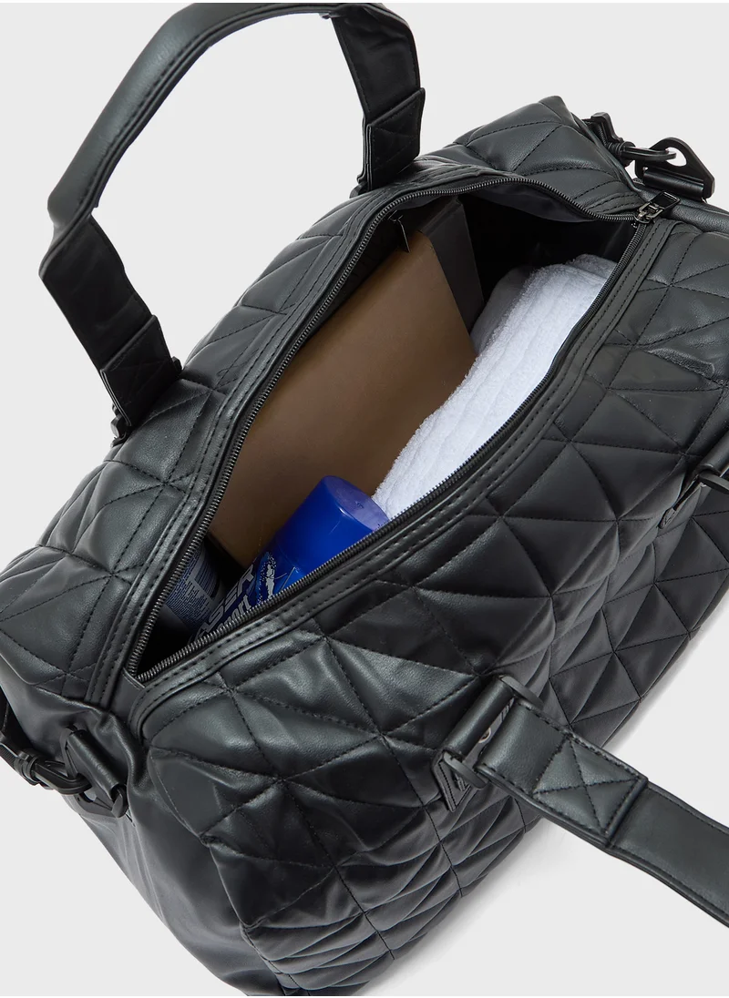روبرت وود Quilted Weekender Duffle Bag 45 Cm