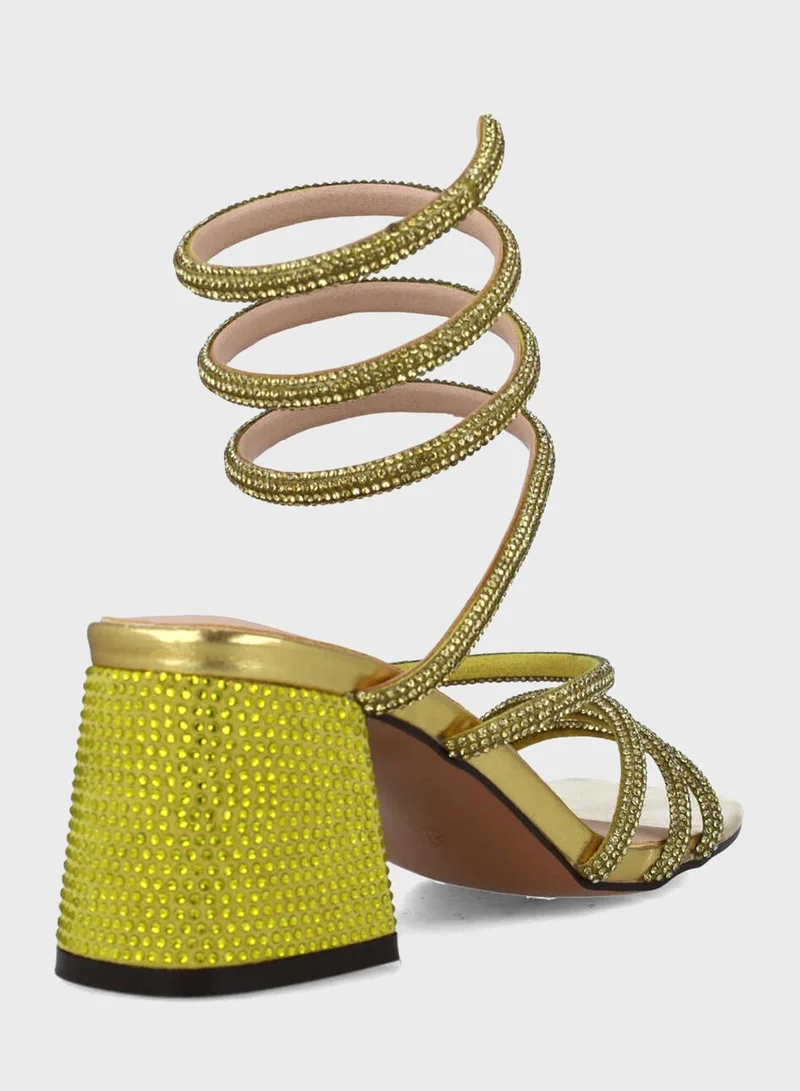MENBUR Multi Strap High Heel Sandals